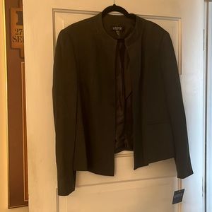 Jasper Grey woven collarless Blazer